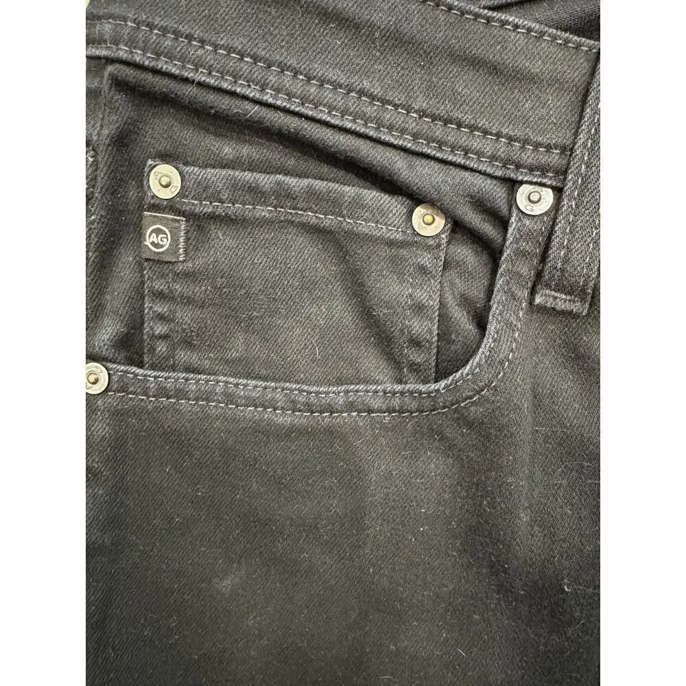AG Adriano Goldschmied Men's Size 36x34 Black Tellis Modern Slim Jeans
